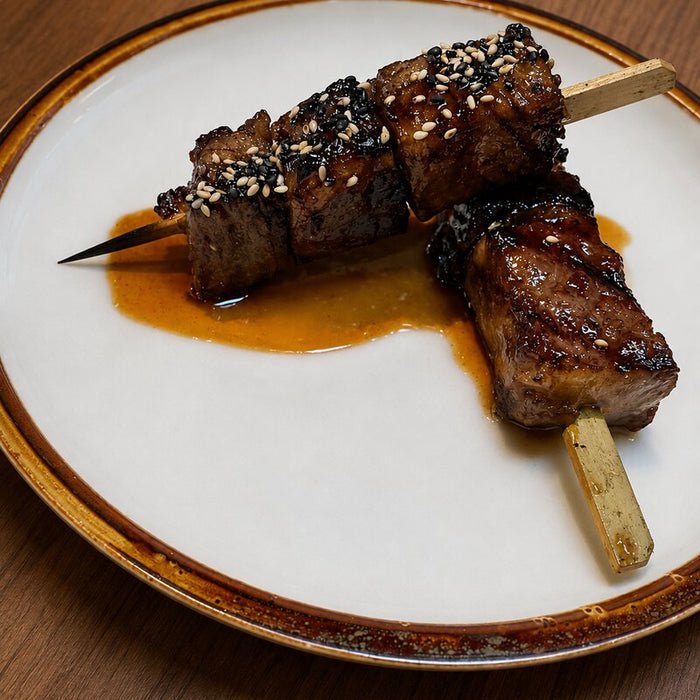 Honey BBQ & Soy Beef Tenderloin Skewers